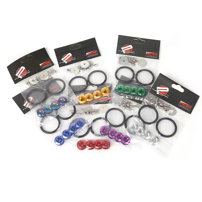 JDM Quick Release Fasteners Are Ideal For Front Bumpers, Rear Bumpers, And Trunk / Hatch Lids