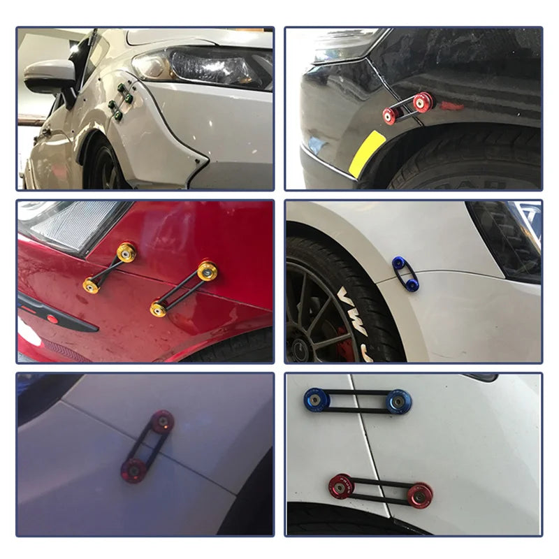 JDM Quick Release Fasteners Are Ideal For Front Bumpers, Rear Bumpers, And Trunk / Hatch Lids