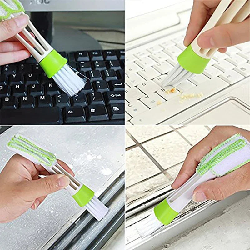 2 In 1 Car Air-Conditioner Outlet Cleaning Tool Multi-purpose Dust Brush Car Accessories Interior Multi-purpose Brush Cleaning