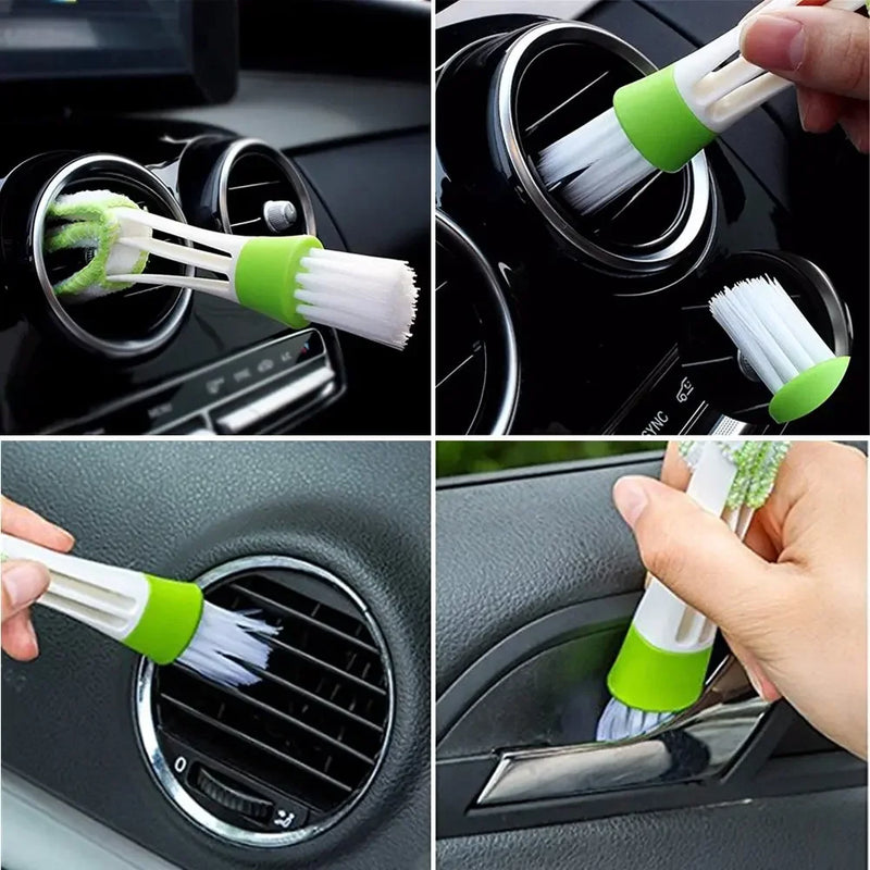 2 In 1 Car Air-Conditioner Outlet Cleaning Tool Multi-purpose Dust Brush Car Accessories Interior Multi-purpose Brush Cleaning