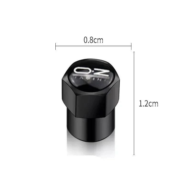 4 Pcs Car Tire Valve Stems Caps Style Tire Hexagonal Valve Cap Aluminum Tire Wheel Stem Air Valve Caps Car Universal Accessories