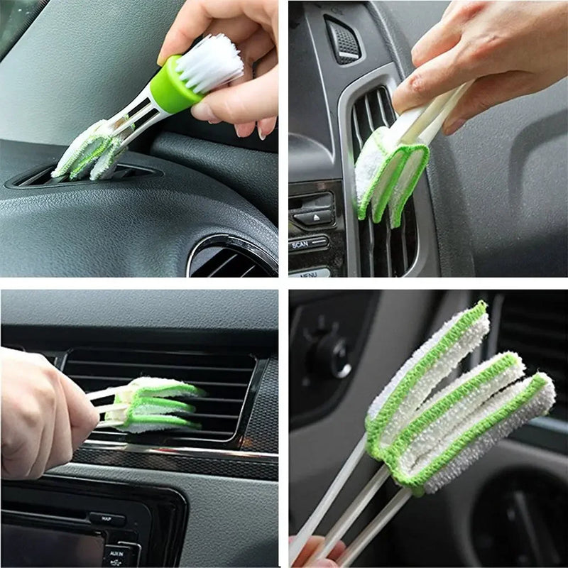 2 In 1 Car Air-Conditioner Outlet Cleaning Tool Multi-purpose Dust Brush Car Accessories Interior Multi-purpose Brush Cleaning